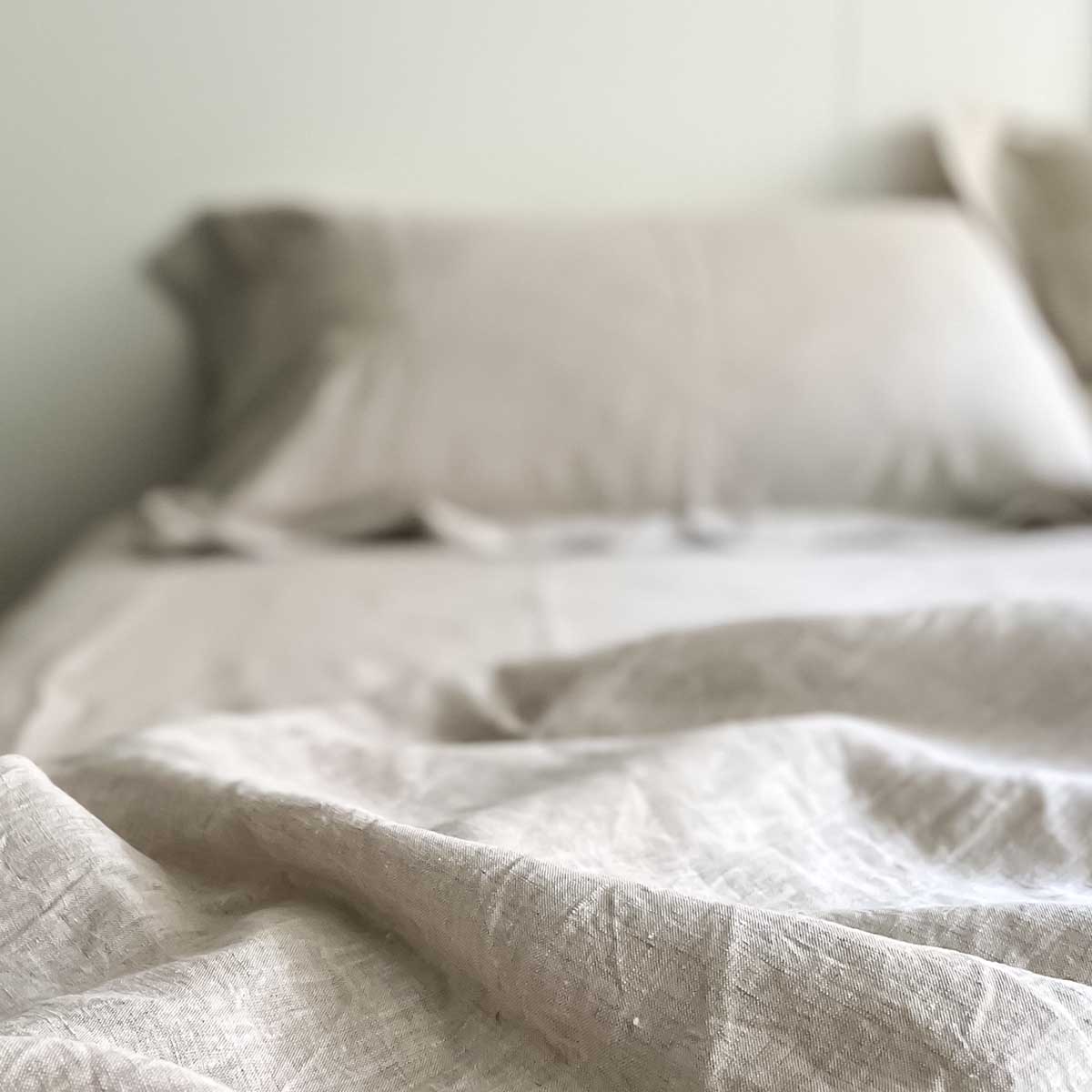 Set lenzuola in Lino biologico (per letto da una piazza e mezzo)