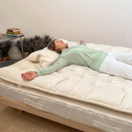 Materasso in lattice naturale h 18 cm + Topper alle erbe alpine